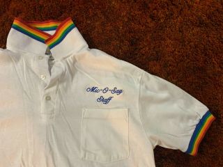 Hoac H.  Roe Bartle Scout Reservation Vintage Staff Shirt Mic - O - Say Rainbow