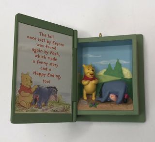 Disney Winnie The Pooh Eeyore Loses A Tail Hallmark Christmas Book Ornament