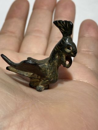 Ancient Antiquity Islamic Middle Eastern Bronze Figure Bird