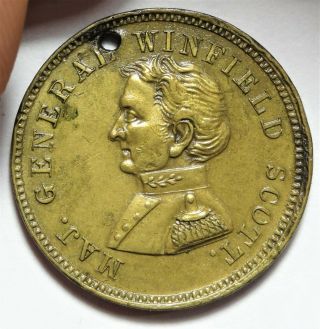 1852 Winfield Scott Presidential Political Campaign Medal Dewitt - Ws 1852 - 13 3