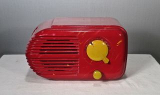 Antique Stewart - Warner Vintage Catalin Colors Bakelite Tube Radio