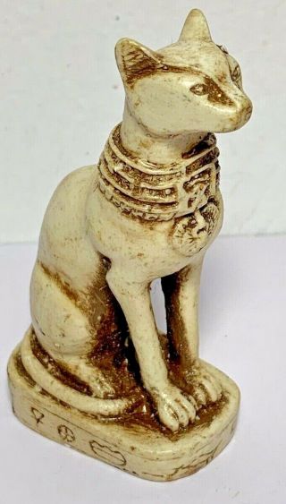 Museum Quality Egyptian Stone Cat Statue Circa 700 - 300 Bc 71mm