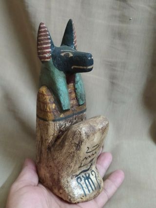 Wood.  Anubis The God Of The Dead And Embalming The Ancient Civilization Of Egypt