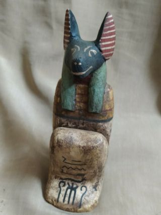 Wood.  Anubis the god of the dead and embalming the ancient civilization of Egypt 2