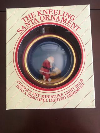 Vintage Noelite Roman,  Inc.  The Kneeling Santa Lighted Ornament 1986