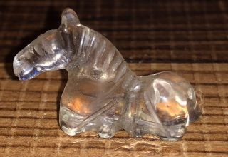 Carved Natural Brazilian Topaz Gemstone Horse Fetish / Effigy / Figurin 9.  75 Cts
