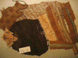 Pre - Columbian Peru Chancay Inca Moche Chavin Culture Textile Fabric 1000 Ad Pc4