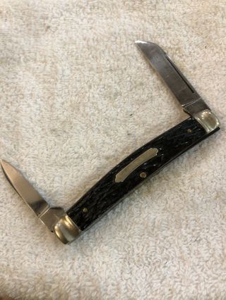 Vintage John Primble Belknap Hardware Two Blade Congress Knife Bone Handles 5228