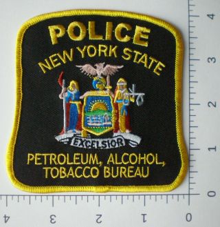 Ny York State Police Trooper Nysp Petroleum Alcohol Tobacco Bureau Patch
