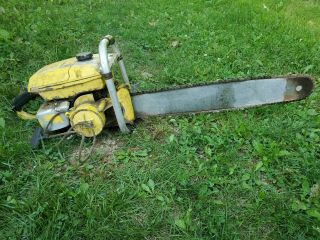 VINTAGE COLLECTIBLE MCCULLOCH 1 - 81 CHAINSAW 87cc muscle saw 2