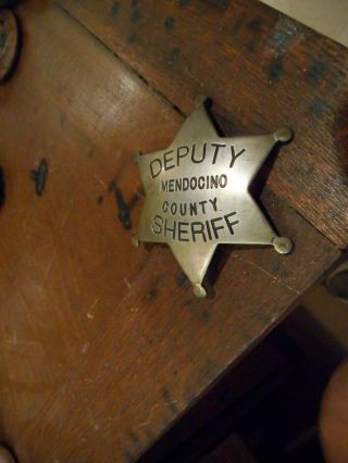 OBSOLETE DEPUTY MENDOCINO COUNTY SHERIFF by L.  A.  STAMP & STATY CO. 2