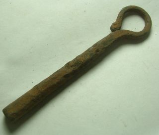 Rare Type Ancient Roman Iron Fire Striker Hammer Artifact Intact