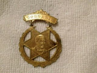 1897 - President Mckinley Inaugural Souvenir Badge