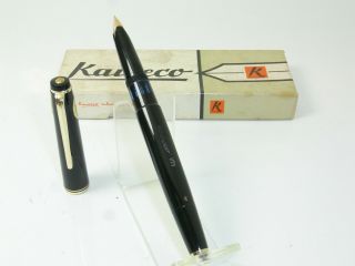 Nr Vintage Kaweco V71 Pistonfiller Fountain Pen 14ct M Nib