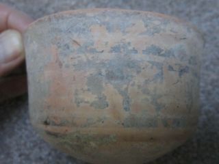 Ancient Roman Clay/terracota Bowl/drinking Mug With Painted Design