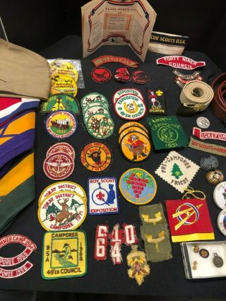 Vintage 1950 - 60 ' S Boy Scout Merit Badges,  Patches,  Token Coin,  Pins,  Felt,  Etc 3