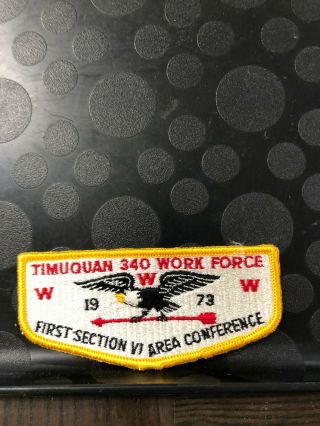 Oa Timuquan Lodge 340 S2 Work Force First Section Vi Area Conference Flap Pn