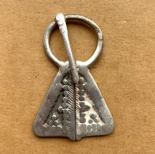Silver Sulgama,  Fibula,  Jewelry Of Finno - Ugric Tribes,  15 - 17 Centuries