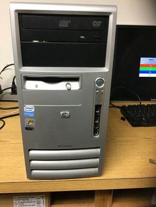 Vintage Hp Compaq Dc5100 Mt (ef352uc) Pentium 4 Cpu 2.  80ghz No Hard Drive