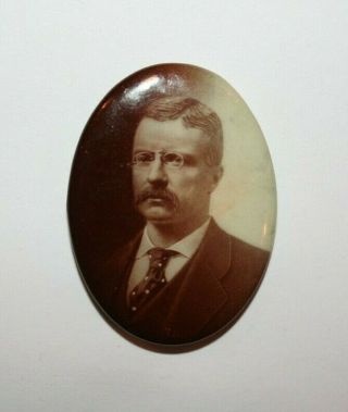 1904 Teddy Roosevelt President Campaign Button Political Pinback Pin 1 5/8 "