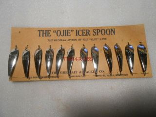 Ojie Bait & Tackle Icer Spoon Fishing Lures Complete Store Display Michigan