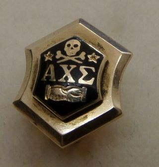 10k Gold Alpha Chi Epsilon Sigma Fraternity Pin 2.  4 Grams Not Scrap Gold