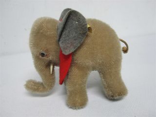 Vintage Steiff Made In Us Zone Germany 4 " Miniature Mohair Elephant 6310.  0