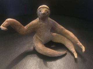 Retired Aaa Three Toed Sloth Animal Pvc Figurine Figure Model Rare