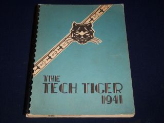 1941 The Tech Tiger Technical High School Yearbook - Springfield Ma - Yb 804