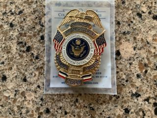 2009 Presidential Obama Inauguration Protection Detail Team Badge Collinson