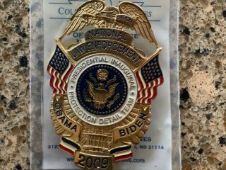 2009 Presidential Obama Inauguration Protection Detail Team Badge Collinson 2