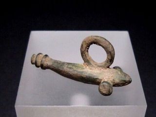 Extremely Rare Roman Bronze Phallic Fertitlity Amulet Pendant,