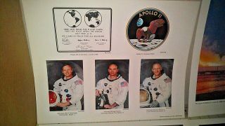12 Vintage Nasa 1969 Apollo 11 Astronaut 14 " X 11 " Picture Set Us Govt Prints