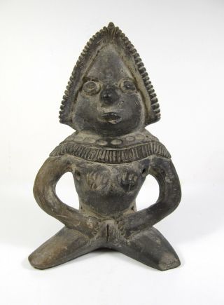 Pre - Columbian Fertility God Figure Chimu Whistle Moche Mayan Peru Inca Aztec