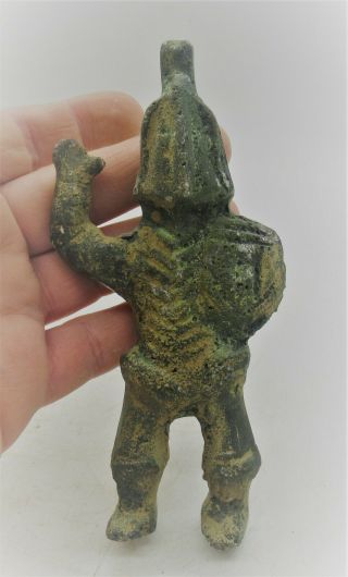 Detector Finds Ancient Celtic Bronze Crude Statuette Of A Warrior