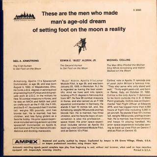 Rare Man On The Moon The Flight Of Apollo 11 Reel To Reel Tape 3