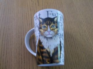 Kent Pottery Cat Furry Purry Design Cup Mug Coffee Tea