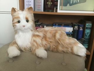 Hasbro Joy For All Orange Tabby Cat Companion Pet,  1 Hour