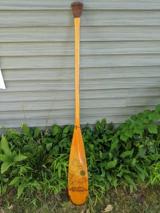 Vintage 1960 Old Town Boy Scouts B.  S.  A.  Canoe Paddle - 5ft Hackensack Troop 11