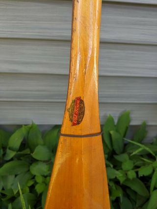 VINTAGE 1960 OLD TOWN BOY SCOUTS B.  S.  A.  CANOE PADDLE - 5ft Hackensack Troop 11 3