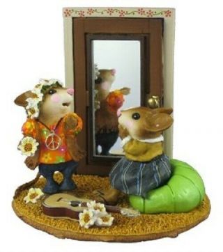 Wee Forest Folk - " A Stitch In Time " - Orange Floral (kraft Box) - Ltd - 10