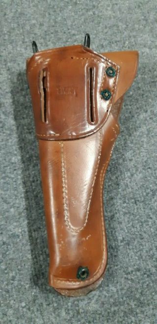 Vintage BOYT 44 M1916 WW2 US Military Leather Flap Holster Colt 45 1911 230 2