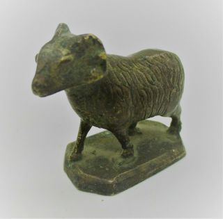 Rare Ancient Celtic Bronze Ram Figurine Circa 100 - 200ad