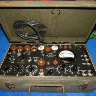 Vintage Signal Corps I - 177 Tube Tester Not Project Piece Or Re