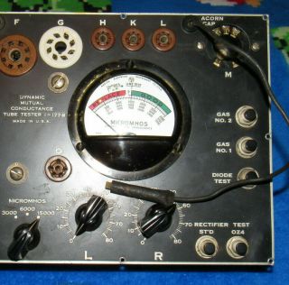 Vintage Signal Corps I - 177 Tube Tester Not Project Piece or Re 2