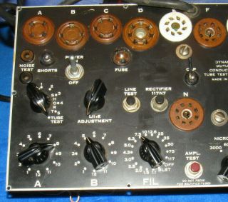 Vintage Signal Corps I - 177 Tube Tester Not Project Piece or Re 3