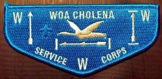 Woa Cholena Oa Lodge 322 Mobile Area Turquoise Ghost Service Corps Flap Earned