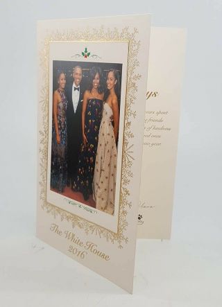 2016 Barack Obama White House Christmas Card