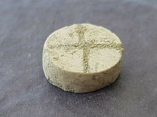 very rare indeed Viking stone gaming piece.  L260 2