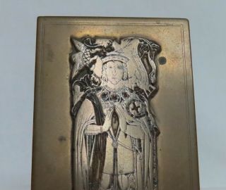 Vintage Brass Rubbing Plaque Plate Sir Thomas Bullen (Boleyn) - 80942 3